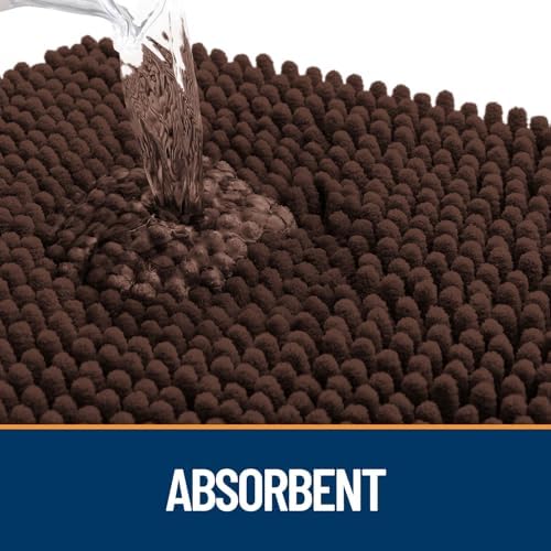 OLANLY Dog Door Mat for Muddy Paws 70x35, Super Absorbent Chenille Mud Mat - Image 3