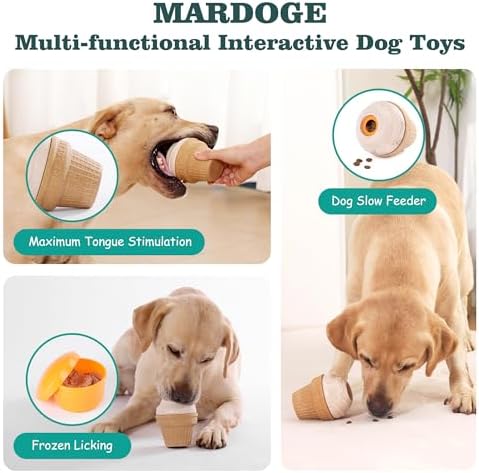 Multi-Functional Interactive Dog Toys for Aggressive Chewers, Indestructible Dog Toys for Medium/Large Breeds,Frozen Dog Treat Dispenser to Keep Them Busy,Reduces Anxiety(Pack of 1) - Image 2