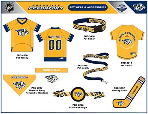 NHL Nashville Predators Jersey for Dogs & Cats, Medium. - Let Your Pet Be A Real NHL Fan! (Pack of 2) - Image 6