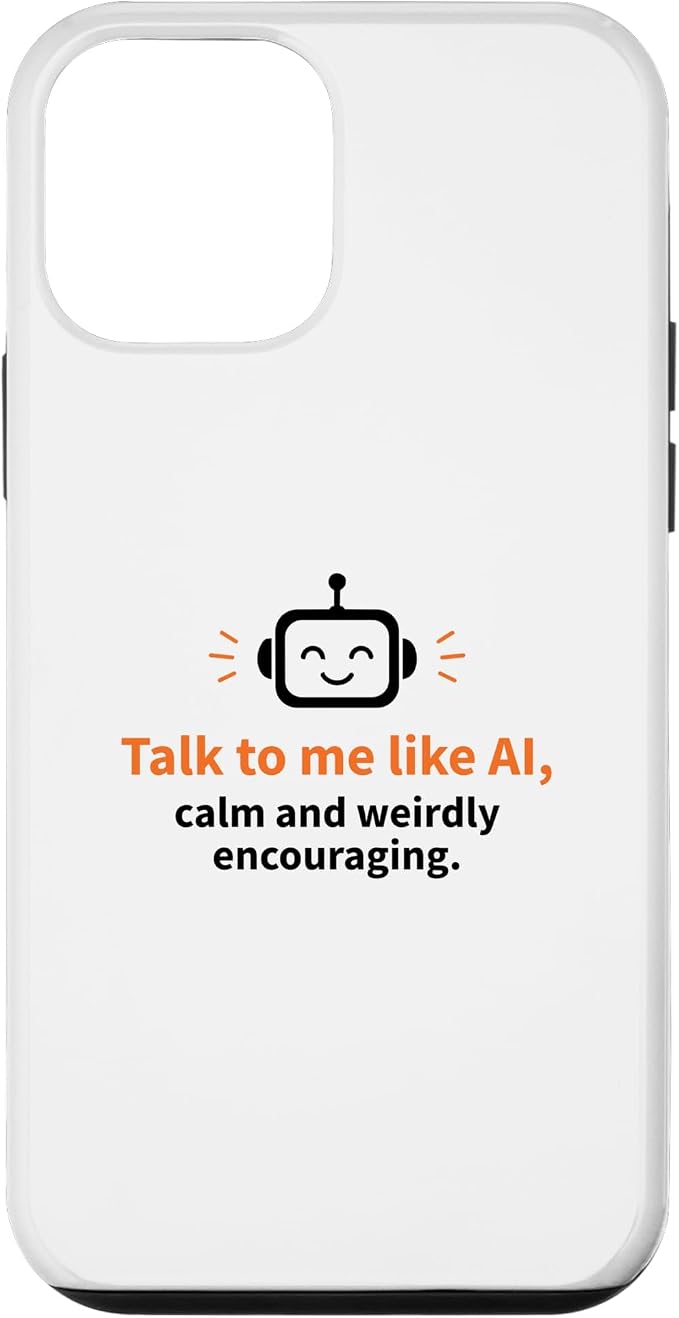 AI Robot Calm Encouraging Tech Support Case for iPhone 12 mini by Unknown