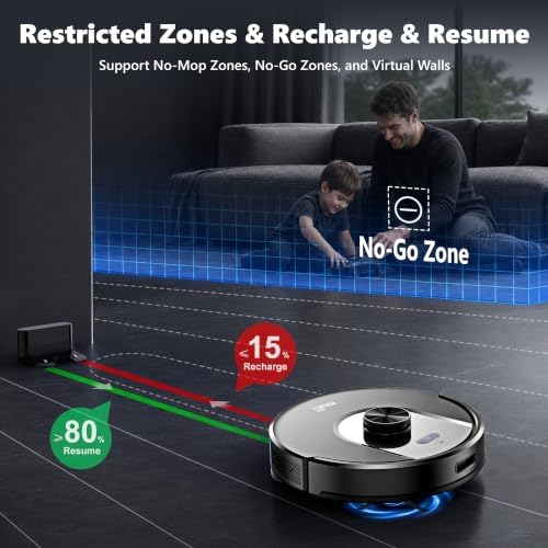 Tikom Robot Vacuum and Mop Combo, 6000Pa Automatic Robotic Vacuum Cleaner - Image 6