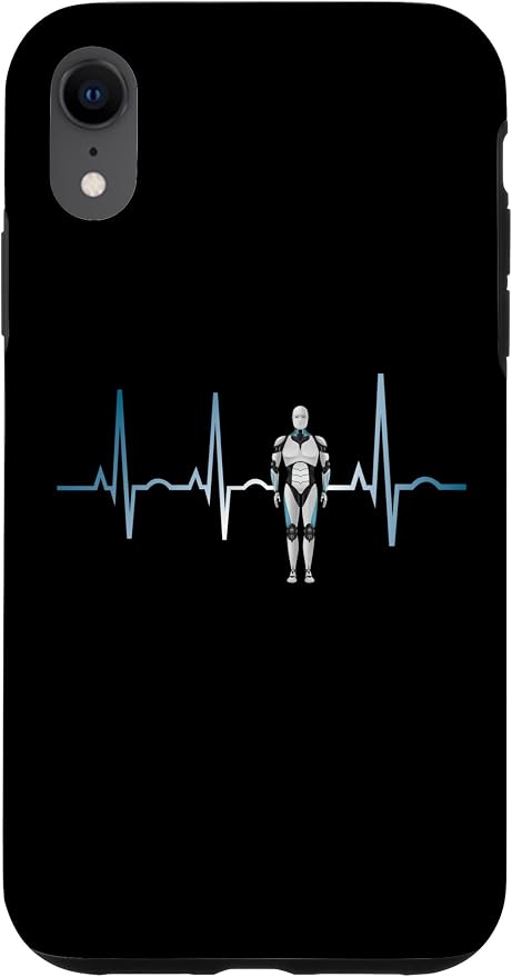 iPhone XR Ai Heartbeat Love Ai EKG Heart Funny Idea for Ai lover Case by Unknown