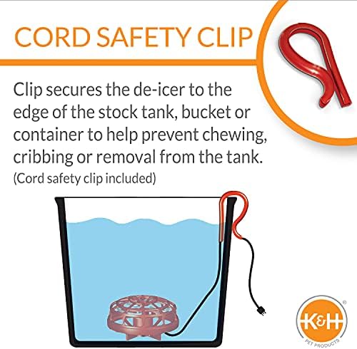 K&H Bucket Heater, Ultimate Pail Deicer, Safety Listed, 250W, Red - Image 3