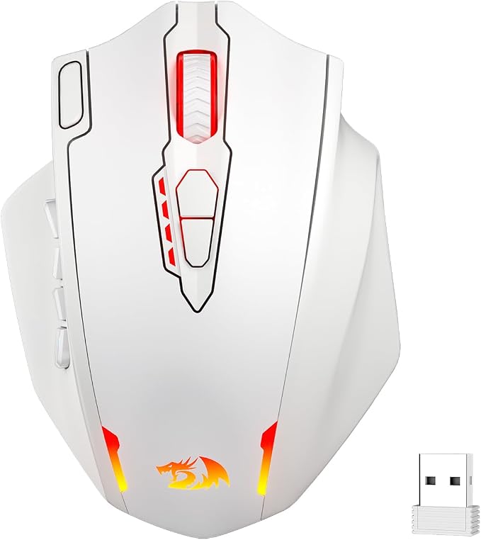 Redragon M913 Wireless RGB MMO Gaming Mouse 16000 DPI Remapping Keys | Cable-Free 0 Delay Dedicated for FPS Gamers, Redefine Keybinding Macro, Vibing Backlight, Ergonomic Grip Body Comfort - Image 8