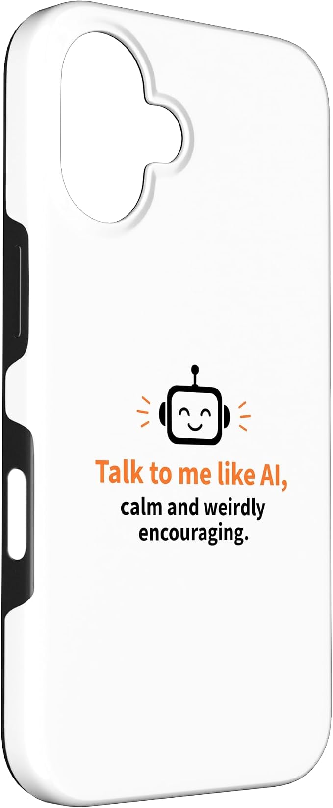 AI Robot Calm Encouraging Tech Support Case for iPhone 16 - Image 3