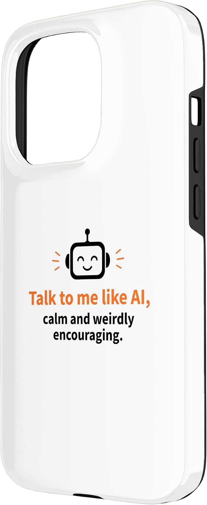 AI Robot Calm Encouraging Tech Support Case for iPhone 15 Pro - Image 2