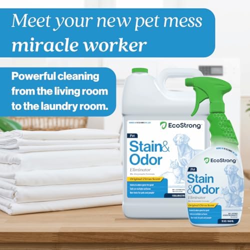 Eco Strong Pet Stain and Odor Remover - Cat Urine Enzyme Cleaner Destroyer, Urine Destroyer for Dogs, Pet Urine Enzyme Cleaner - 160 Oz - Image 6
