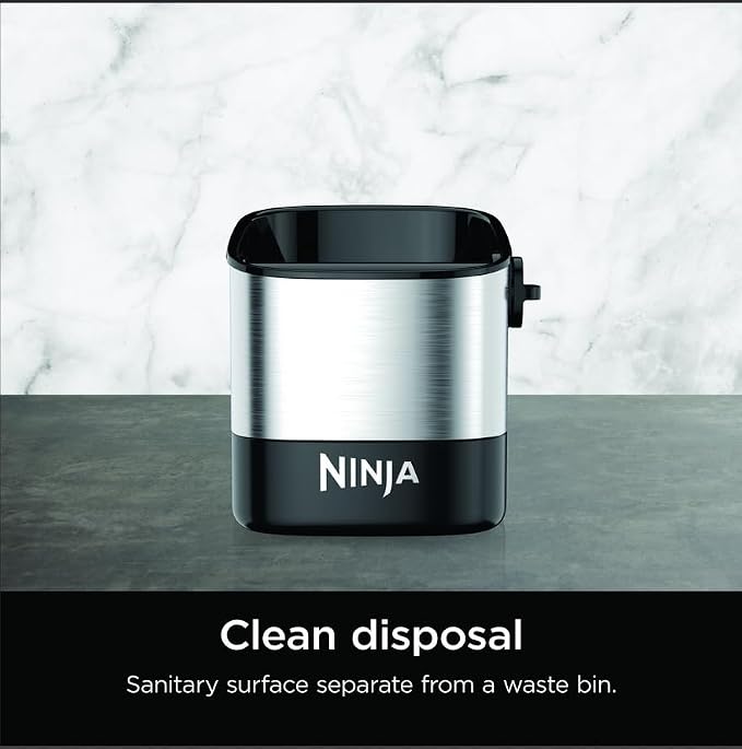 Ninja Luxe Café Knock Box, Holds 10 Double Shot Pucks, XSKKNOCKBOX | Accessories for Espresso Machine, Easy & Mess-Free Puck Disposal, Coffee & Espresso Grounds, Non-slip Base, Removable Bar - Image 3