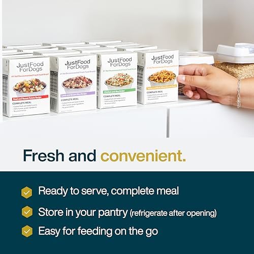 JustFoodForDogs Pantry Fresh Wet Dog Food,Complete Meal or Dog Food Topper,Chicken & White Rice Human Grade-Dog-Food Recipe - 12.5 oz,(Pack of 24) - Image 3