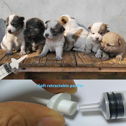 Kitten Nipples for Feeding Puppy Bottle with Nipple and Syringe - Image 6