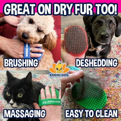 Bodhi Dog Shampoo Brush - Pet Grooming & Bath Supplies for Dogs and Cats - Bath Brush for Long & Short Hair - Premium Scrubber for Shower, Showerhead, Sprayer & Bathing (Two Pack, Pink) - Image 4