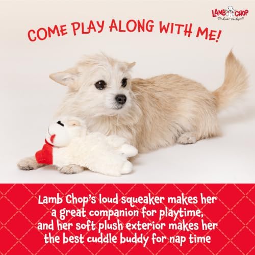 Multipet Lamb Chop Dog Plush Toy - Squeaky Toy - Image 5