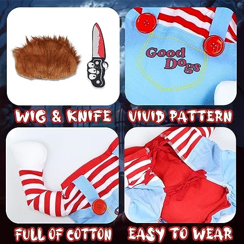 GOYOSWA Dog Halloween Costumes, Pet Deadly Doll Dog Costume Funny Dog Costumes Dog Halloween Costume Clothes for Small Medium Large Extra Large Dogs Pets (Medium) - Image 4