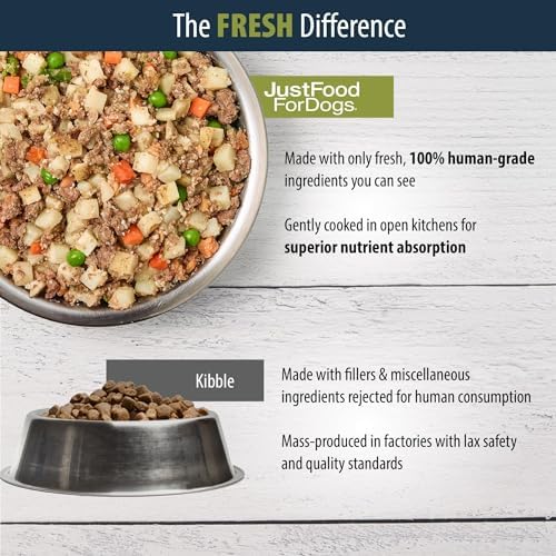 JustFoodForDogs Pantry Fresh Wet Dog Food, Complete Meal or Dog Food Topper, Lamb & Brown Rice Human Grade Dog Food Recipe - 12.5 oz (Pack of 6) - Image 2