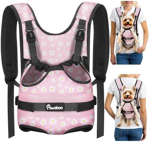 Pawaboo Pet Front Carrier Backpacks for Small Medium Dogs by Pawaboo