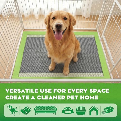 CROCI Charcoal Puppy Pads with Adhesive Tabs 2X Odor Control 28x34in 50Ct - Image 4