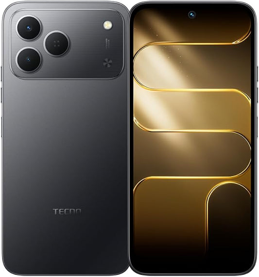 Tecno Spark 50 Ai 4G LTE (256GB + 4GB) (Compatible with Tmobile Mint Tello Boost Mobile and Worldwide) Dual SIM 6.78" 120Hz 50MP Camera (Ink Black) by TECNO