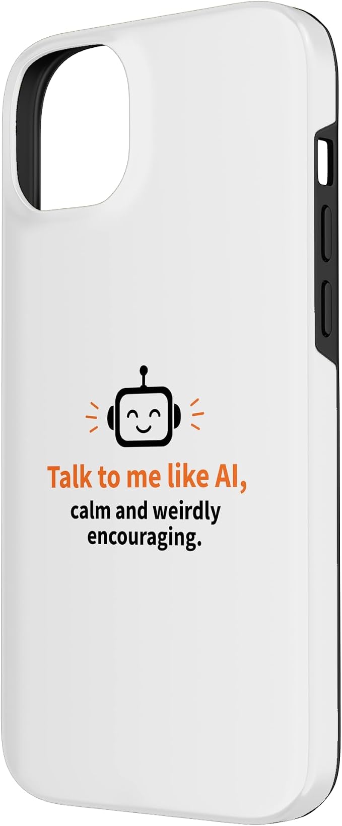 AI Robot Calm Encouraging Tech Support Case for iPhone 14 Plus - Image 2