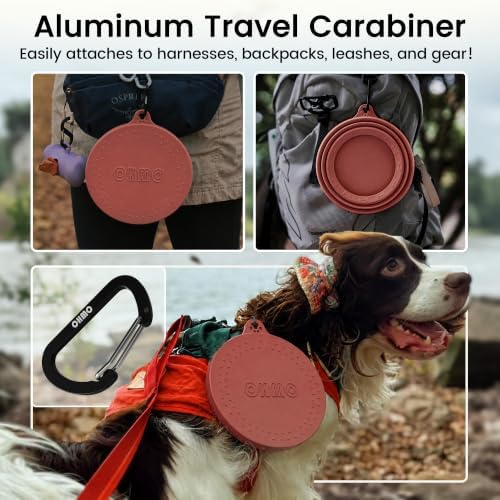 OHMO Spill Proof Collapsible Dog Bowl, 24oz Portable Dog Water Bowl - Image 5