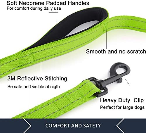 Plutus Pet Double Handle Dog Leash, 4 FT Long, for Medium Large Dogs - Image 2