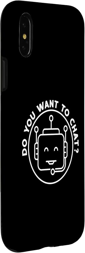 Chatbot - Do You Want To Chat? AI and ML Geek Case for iPhone X/XS - Image 3