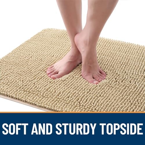 OLANLY Dog Door Mat for Muddy Paws 40x24, Super Absorbent Chenille Mud Mat - Image 4