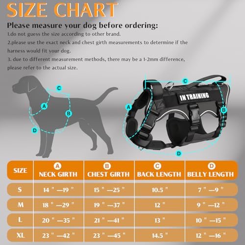 WINSEE Escape Proof Dog Harness with Double Handle+4 Removable Patches - Image 5