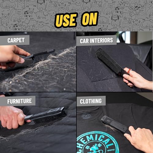Chemical Guys Professional Rubber Pet Hair Removal Brush – Multi Surface Detailing&Pet Hair Removal Tool for Cars,Trucks,SUVs,RVs&Home – Removes Lint and Debris from Upholstery and Carpet,(Pack of 12) - Image 5