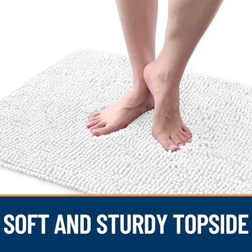 OLANLY Dog Door Mat for Muddy Paws 47x32, Super Absorbent Chenille Mud Mat - Image 4