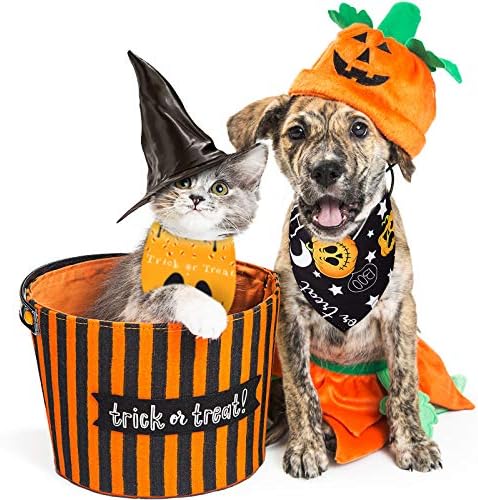 Weewooday 8 Pcs Halloween Dog Bandanas Adjustable Pet Scarf,Spider Style - Image 5