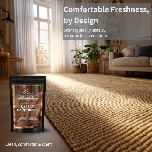 Lapew Cozy Autumn Carpet Deodorizer Powder - Pet Safe Freshener for Vacuuming | Scented Odor Eliminator for Home | 16 oz - Image 5