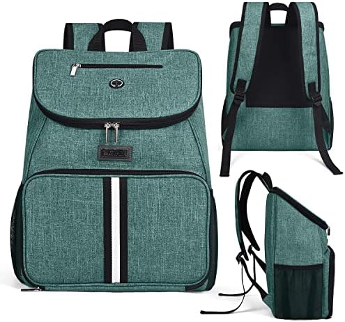 BAGLHER丨Dog Travel Bag, Airline Approved Pet Supplies Backpack, Dog Travel Backpack Accessories Set with 2 Silicone Collapsible Bowls and 2 Food Baskets. Green - Image 2