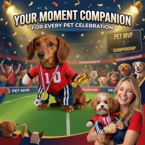 T2Y Dog Soccer Costume -Standing Pet Outfit for Small Dogs(S) - Image 3