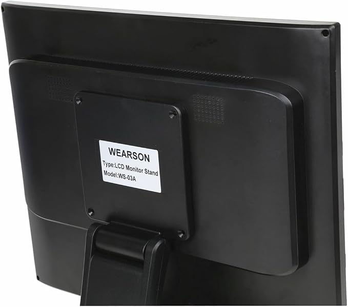 Wearson WS-03A VESA Monitor Stand Low Profile Lay Flat Short Foldable with VESA Hole 75x75mm&100x100mm - Image 6