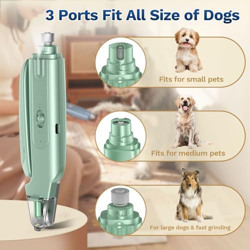 2-in-1 Dog & Cat Nail Clipper with Grinder, LED Light Rechargeable Grooming - Image 4