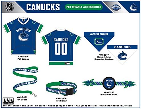 Pets First NHL Vancouver Canucks Jersey for Dogs & Cats, Medium. - Let Your Pet be a Real NHL Fan! - Image 4