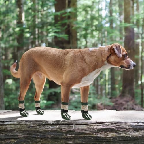 KOOLTAIL Dog Socks for Hot/Cold Pavement to Prevent Licking Paws for Hardwood Floors,Anti Slip,Pet Boots&Paw Protector with Grippers,Puppy Shoes Booties for Small Medium Large Senior Dogs - Image 3