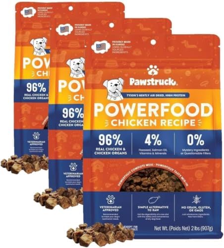 Pawstruck Air Dried Dog Food Chicken Recipe, Grain Free, Made in USA, 6lb by Pawstruck