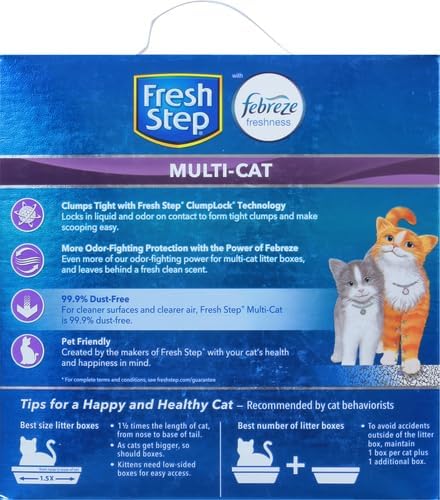 Fresh Step Clumping Cat Litter, Multi-Cat Odor Control, 14 lbs (Pack of 2) - Image 3