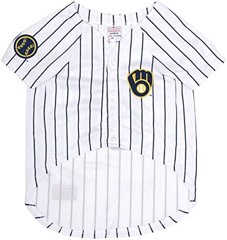 Official MLB Milwaukee Brewers Pet Jersey for Dogs & Cats, Size X-Large - Stylish Baseball Jersey for Your Furry Fan- Show Off Team Spirit with The Perfect Fan Apparel Gear for Pet, Dog & Cat - Image 2