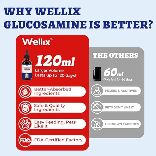 Wellix 4 oz Joint Supplement Drops for Dogs & Cats - Mild Turmeric Formula - Image 4