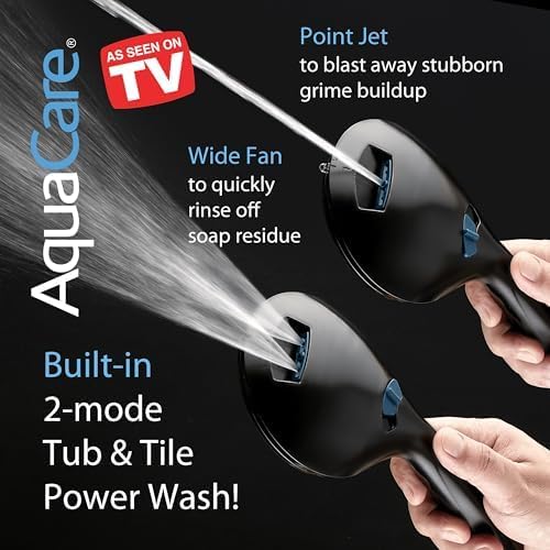 AquaCare 50-mode High Pressure Shower Head Combo with Arm & Dual Power Wash - Image 4