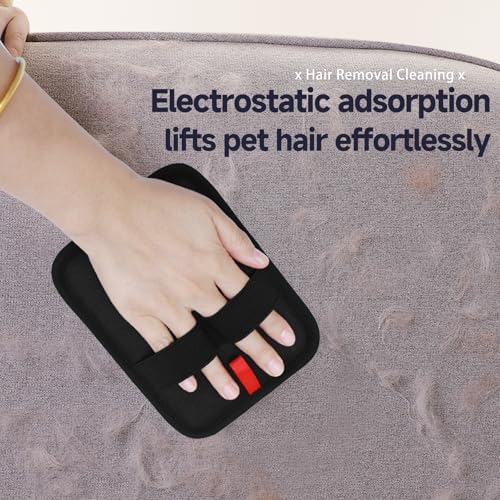NVNAN 2-in-1 Pet Grooming Glove and Fabric Hair Remover - Image 2