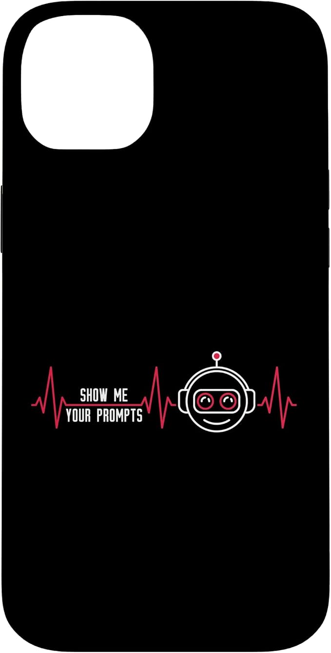 Show Me Your Prompts AI Artificial Intelligence Heartbeat Case for iPhone 14 Plus by Unknown
