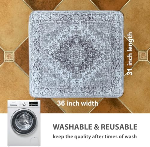 nunubaby Washable Pee Pads for Dogs, Stylish, Non-Slip and Leak-Proof Pee Pads. Reusable Potty Pads for Dogs for Crates and Floors.(Gray/Geo,31" x36" ) - Image 4