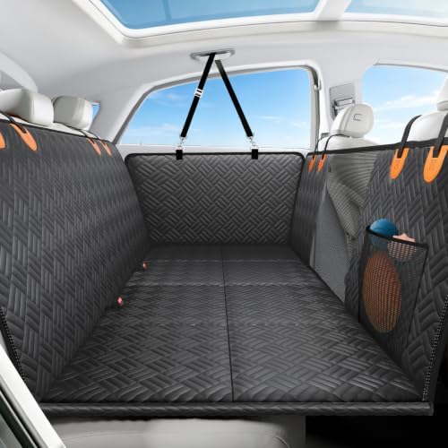 Dog Car Seat Cover for Back Seat, Hard Bottom Back Seat Extender for Dog by Unknown