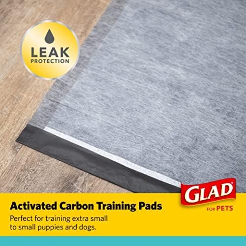 Glad for Pets Black Charcoal Puppy Pads, 17.5 x 23.5 Inch, 120 Count - Image 2