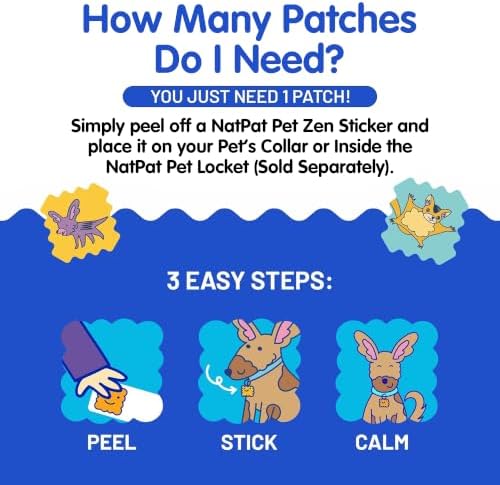 NATPAT Pet Zen Calming Patches for Dogs, Non-Medicated, 24 Count - Image 5