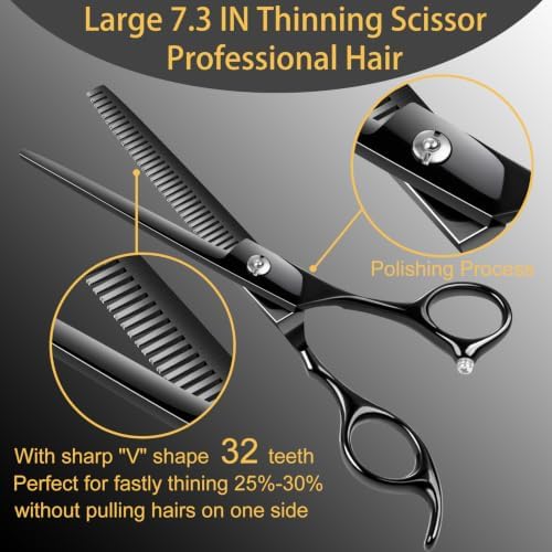 Lengnoyp 5 in 1 Premium Thick Professional Large 7IN Dog Grooming Scissors - Image 5