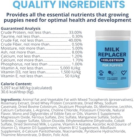 Under the Weather Puppy Milk Replacer Powder + Colostrum | Puppy Milk Replacement Formula | Nutrient-Rich Formula with Colostrum for Immune & Digestive Support – 12 oz - Image 5